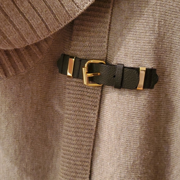 Calvin Klein Wrap Sweater with Buckle Feature - Picture 2 of 14